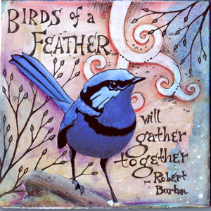 Feather | 2011 Vickie Hallmark | art journal mixed media