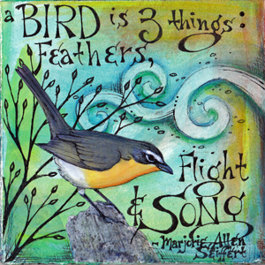 Flight | 2011 Vickie Hallmark | art journal mixed media