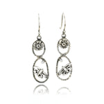 Butterfly Totem Earrings with White Topaz