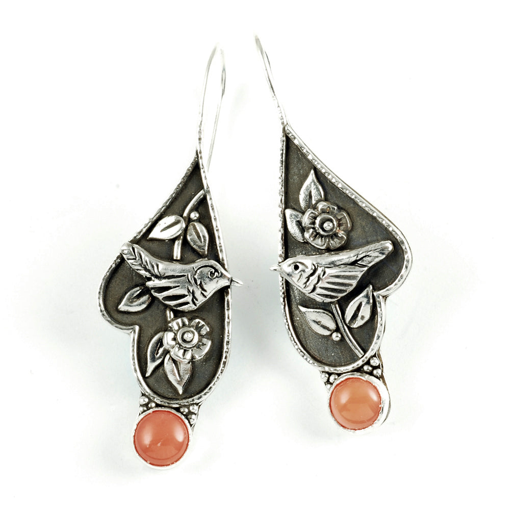 Coral Wren Earrings