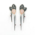 Rose Quartz Daggers Earrings